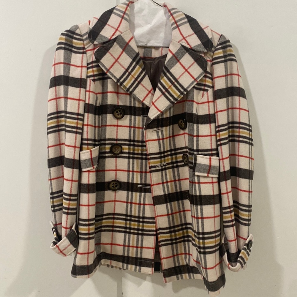 Fossil Burberry print trench coat